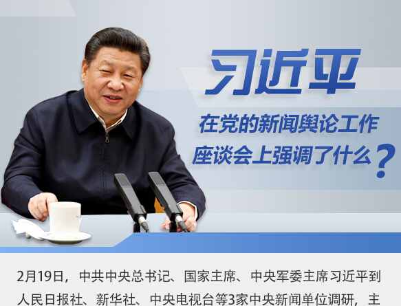 習近平在黨的新聞輿論工作座談會上強調了什么？