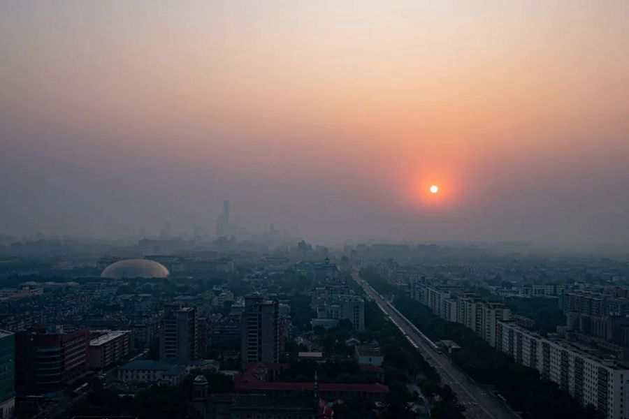 這就是今天早上的北京！
